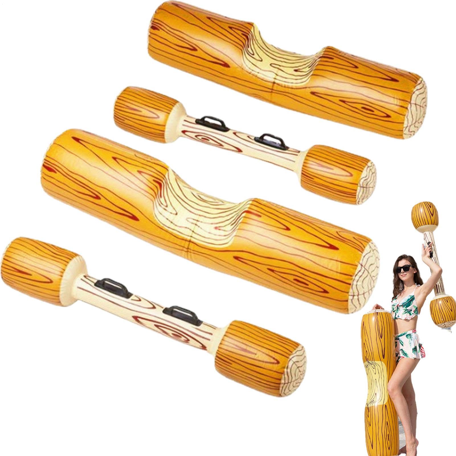 Battle Tratwa, balsa balsa zabawki walki w basenie - 4 sztuki gry w basenie sporty wodne drewniane słoje pływające zabawki nadmuchiwane
