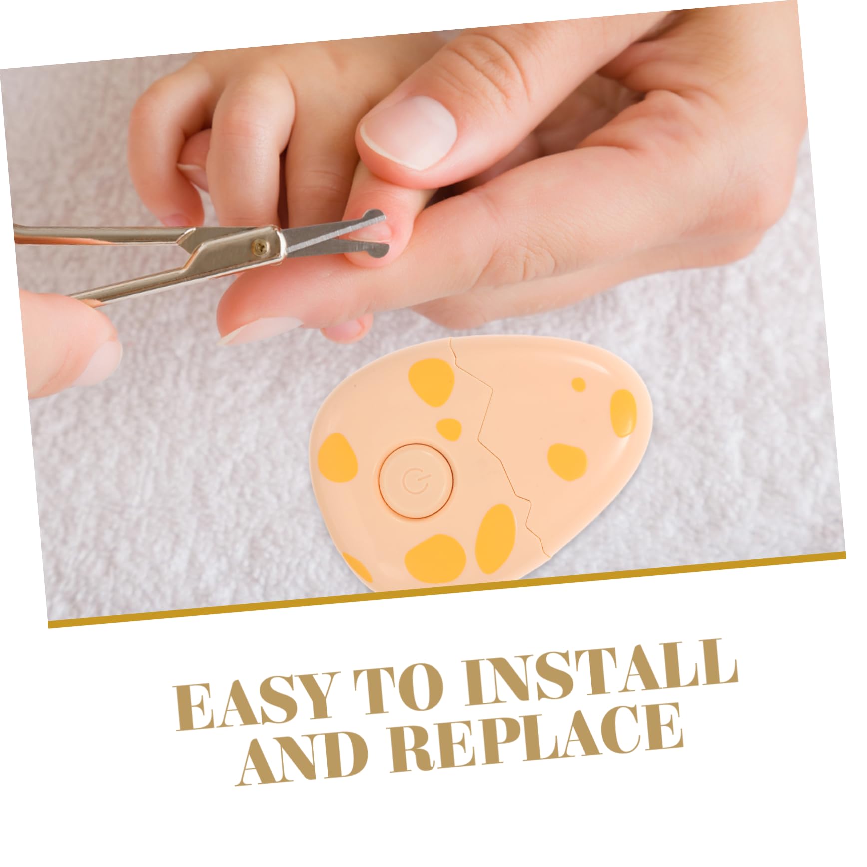 WOONEKY Baby Nail Trimmer Electric Nail Care Safe Material Easy Install Grinding Heads