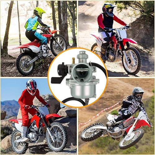 Miniatura 5 de RANSOTO Carburador compatible con XR70 XR70R CRF70 1997-2003 CRF70F 2004-2012 Honda reemplaza 16100-GCF-672 con kit limpiador de chorro de suciedad