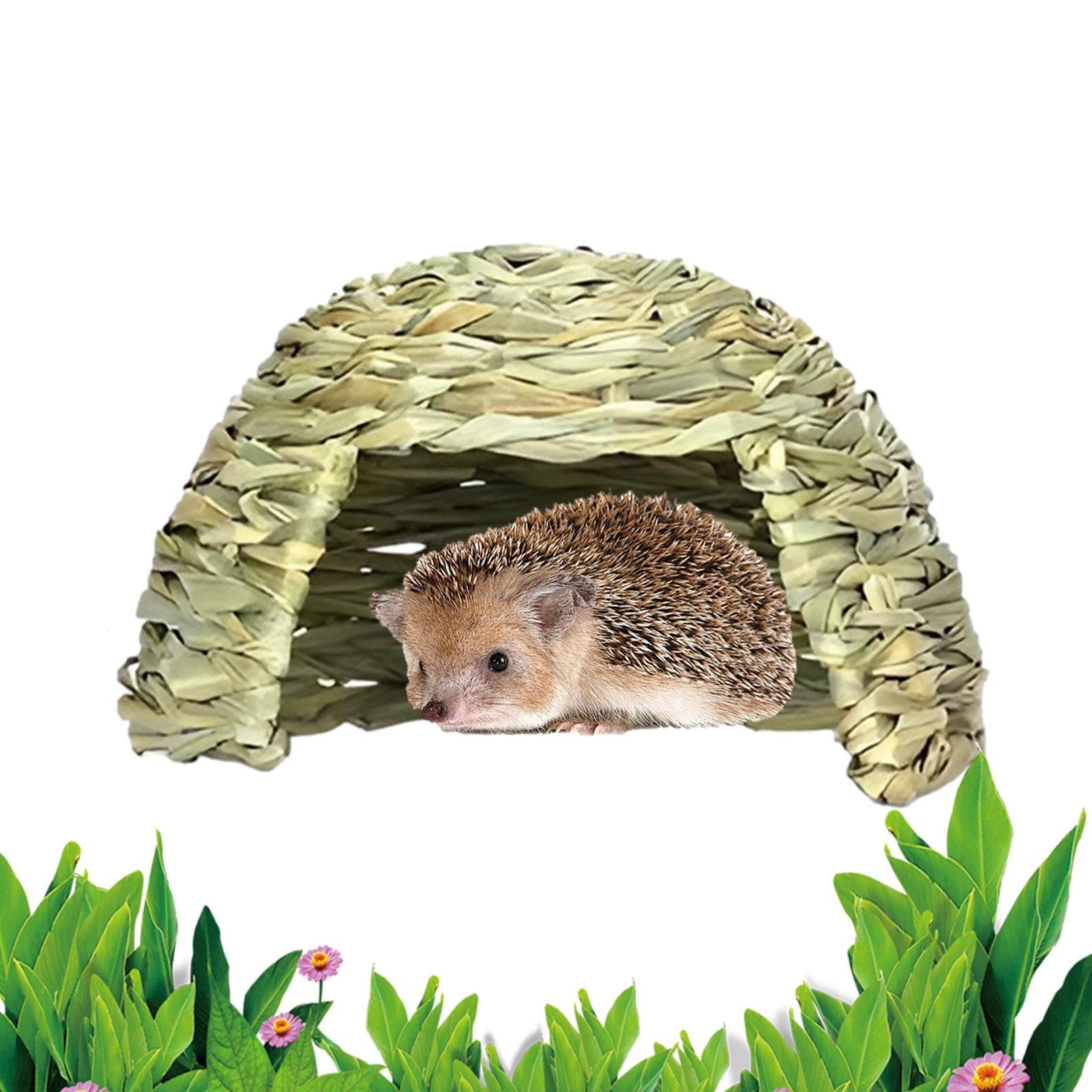 Maison en herbe pour lapins et lits pliants de foin pour chinchillas