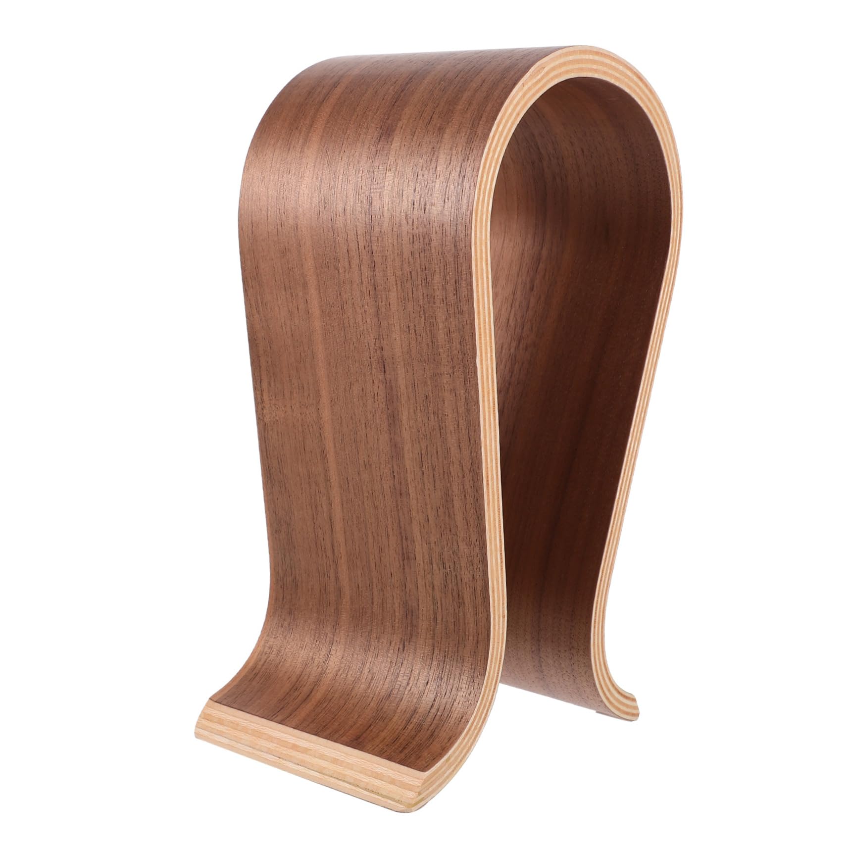 SHINEOFI Supporto per Cuffie U in Legno Stand per Cuffie da Tavolo Espositore per Auricolari Compatibile la Maggior Parte dei Modelli