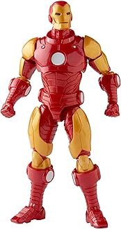 Marvel F4790 Legends Series Iron Man Model 70 Armor Action Figure 6-inch Collectible Toy, 4 Accessories, Multi