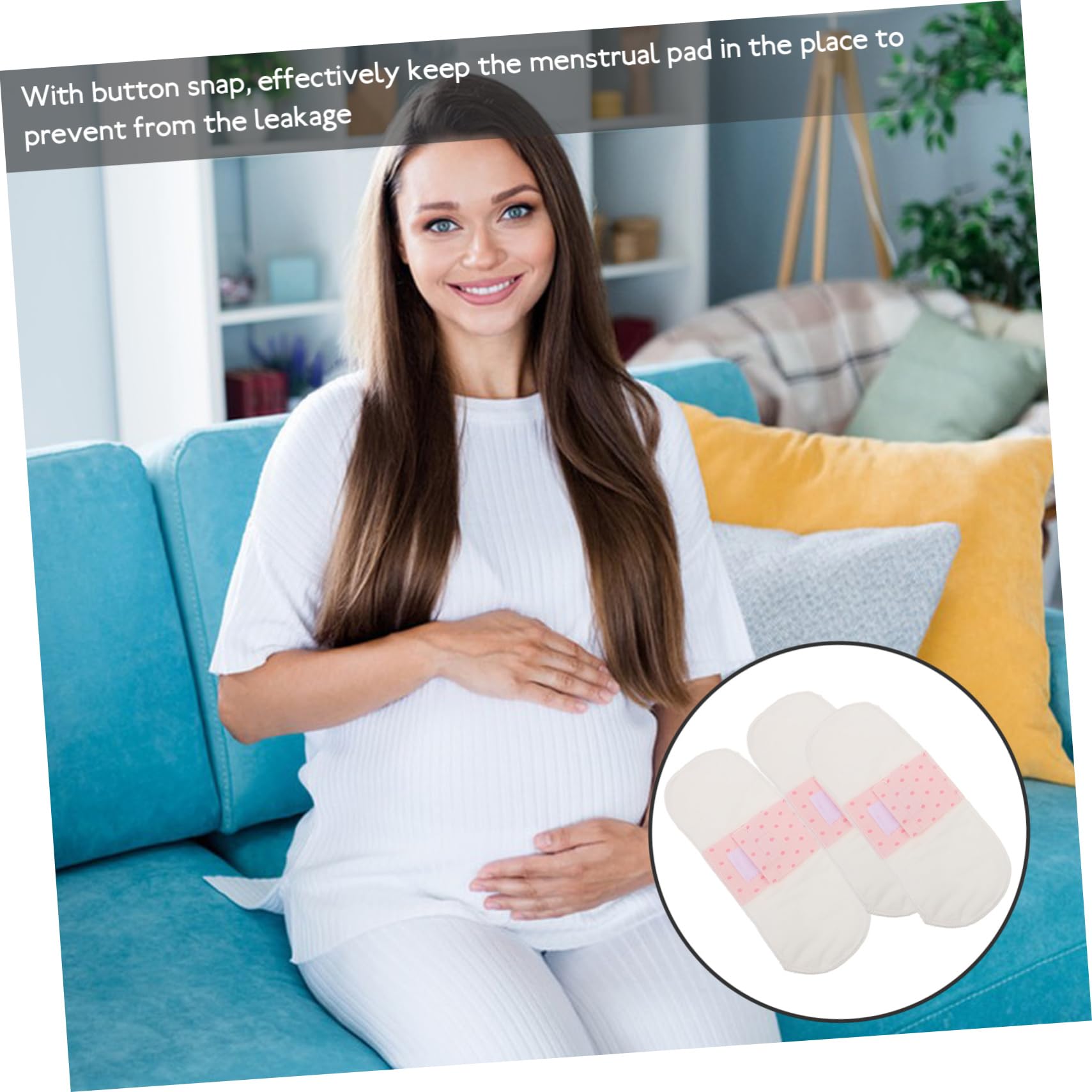 Didiseaon 15 Uds Forro De Servilleta Sanitaria Almohadillas Menstruales Reutilizables Almohadillas Femeninas Portátiles Servilleta Sanitaria Lavable Menstruales De Tela
