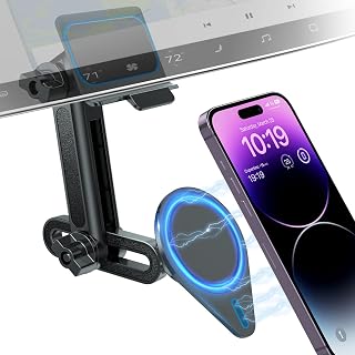 SUPERONE Designed for Tesla MagSafe Phone Mount Compatible with Model 3 & Model Y, [Super Strong Magnet] [2 Metal Rings] Compatible with iPhone 15 14 13 Pro/Max/Mini 12 11 X 8 MagSafe Case & All Phone