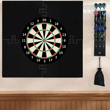 Dartboard Wall Protector - Square Splicing Wall Surround,Dartboard Surround for Wall Protection, Stable Border Dartboard Accessories