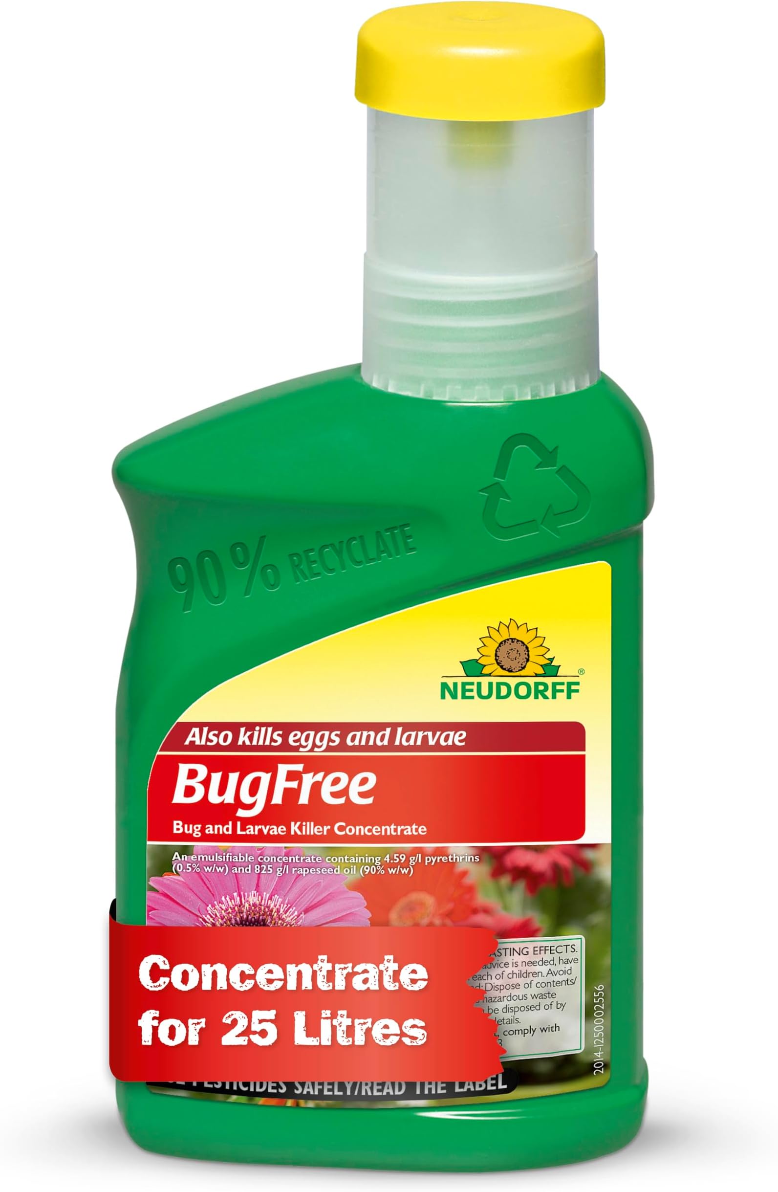 BugFree Bug and Larvae Killer Concentrate – Against Biting and Sucking Insects Such as Bugs and aphids. Also Kills Eggs, Larvae and Adult pests, 250 ml