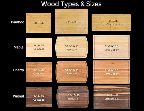 Miniatura 2 de Handmade Personalized Wood Engraved Cutting Board, Perfect Gift for Weddings, Anniversaries, and Housewarmings-Choose From Walnut, Maple, or Cherry.