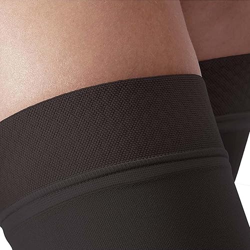 Miniatura 2 de JOBST Relief - Medias de compresión de 30-40 mmHg, banda de silicona alta hasta el muslo, punta abierta, calcetines de compresión para