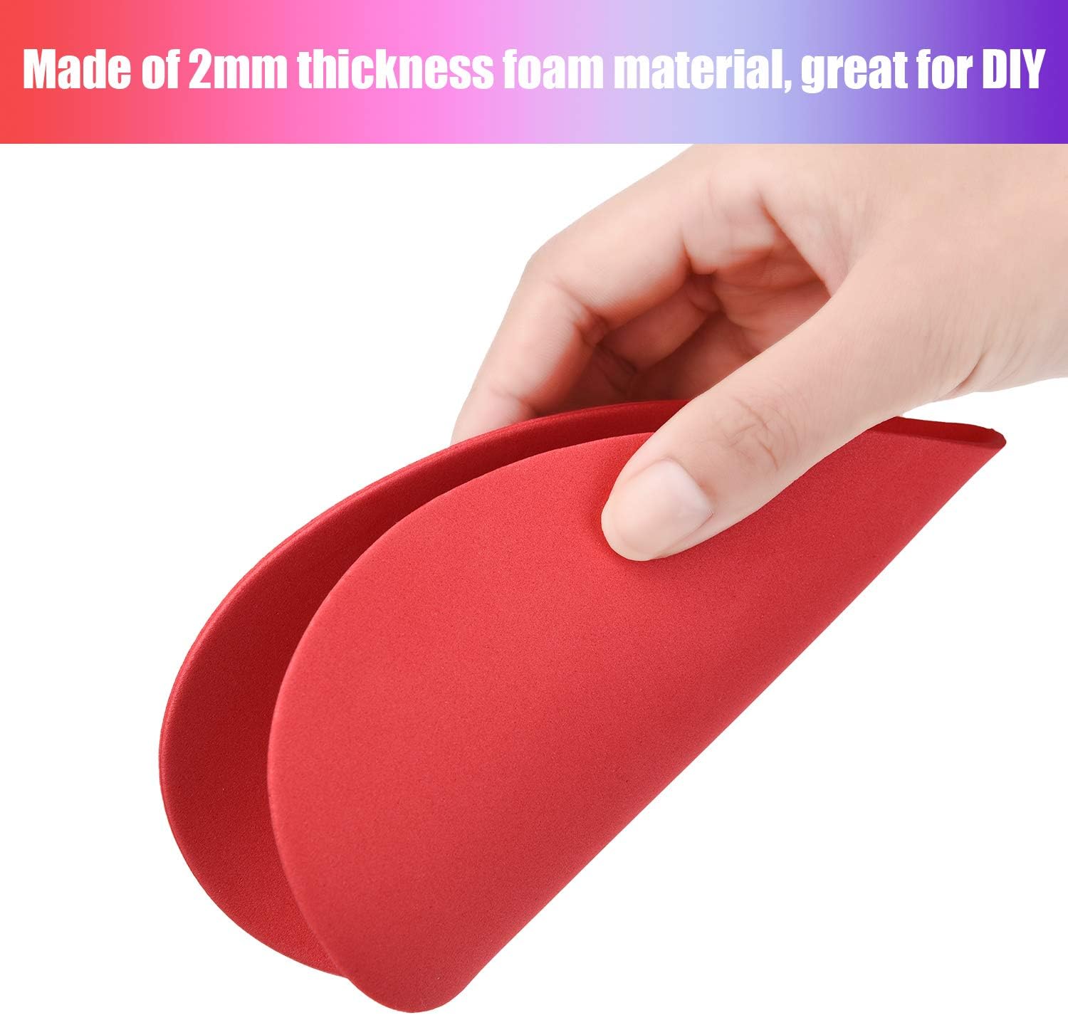 Boao 32 Pieces Valentines Day Foam Hearts Valentine Craft Foam Hearts Shape for Valentines Day DIY Craft Party Decorations, 4 Colors