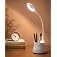 WEIRD WOLF Table Lamp for Study Room with Night Light, Pen Holder & Mobile Stand | 3 Brightness Modes, Touch Control, Flexibl