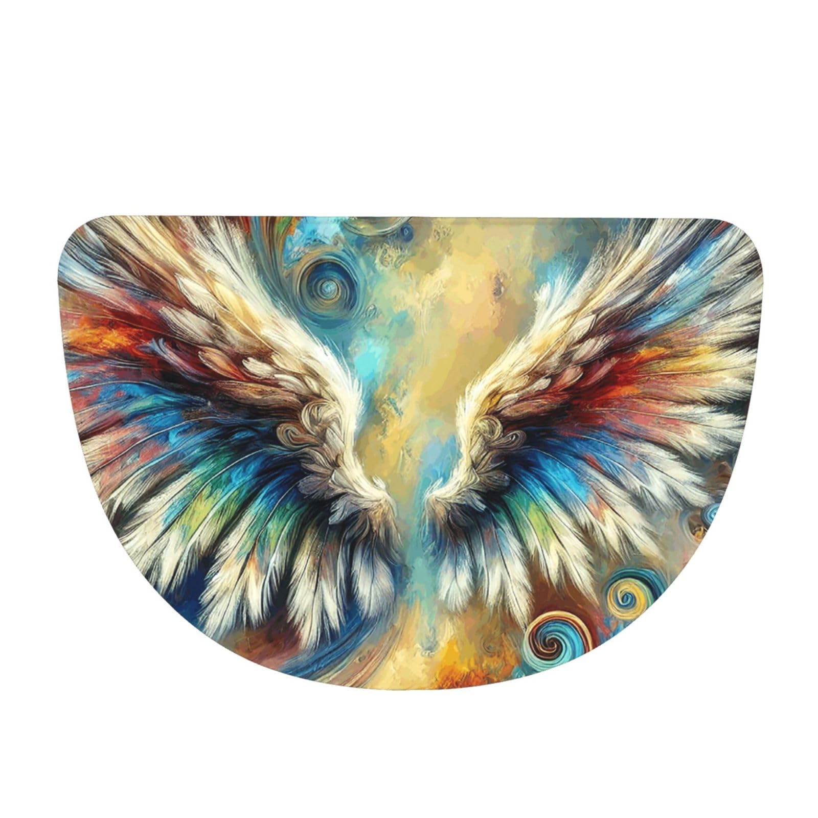 Tapete de entrada decorativo para puerta delantera y cocina con diseño abstracto