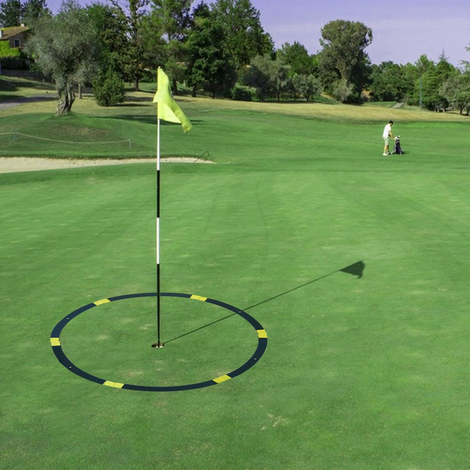 Cercles de Cible de Golf, Cercles de Cible de Golf pour l'écaillage - Cercles cibles d'entraînement au Golf,Outil de Pratique de Golf Super résistant pour écailler et Mettre l'entraîneur