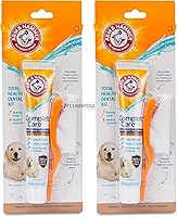 Vista 9 de Arm & Hammer Complete Care - Kit dental para perros, pasta de dientes enzimática para perros con sabor a pollo, cepillo de dientes y cepillo