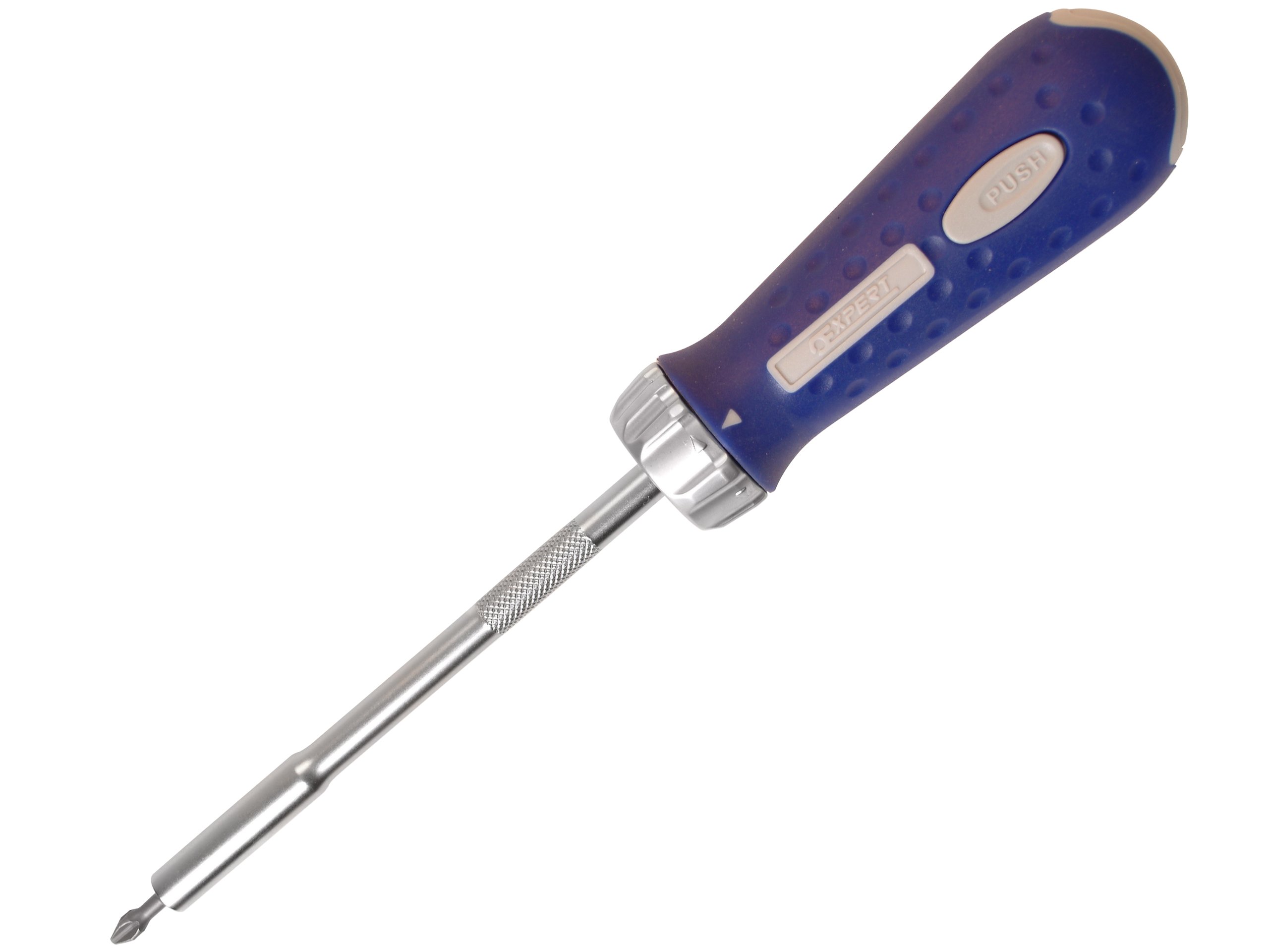 Britool E160801B Expert Ratcheting Screwdriver with 7 Bits, 1.1cm x 2.3cm x 0.6cm