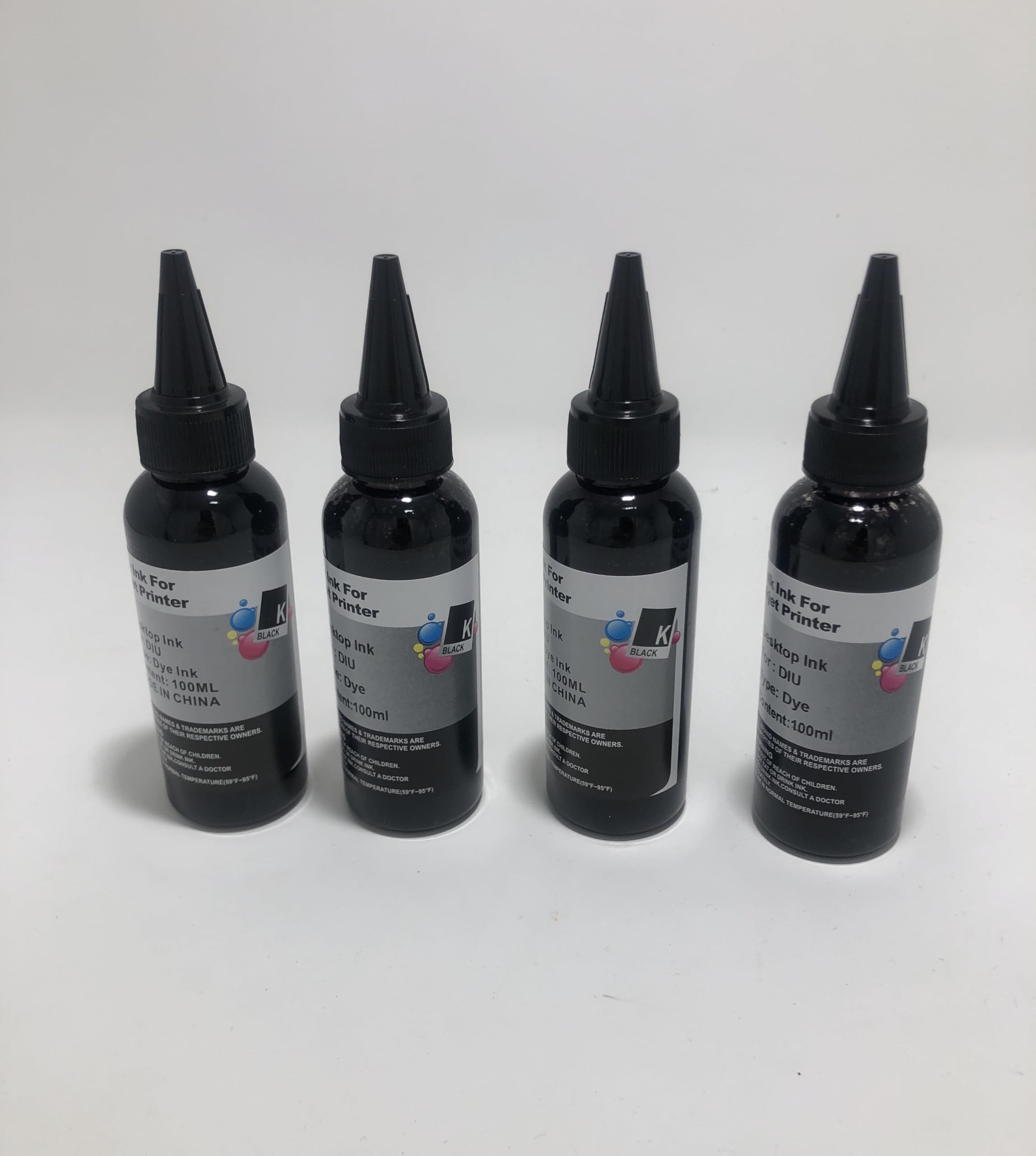 Red Ink Kit Ricarica Inchiostro Per Stampanti Canon - 3 Flaconi Da 30 Ml Nero, Compatibile Con Cartucce PG-210 Hp 302 XL