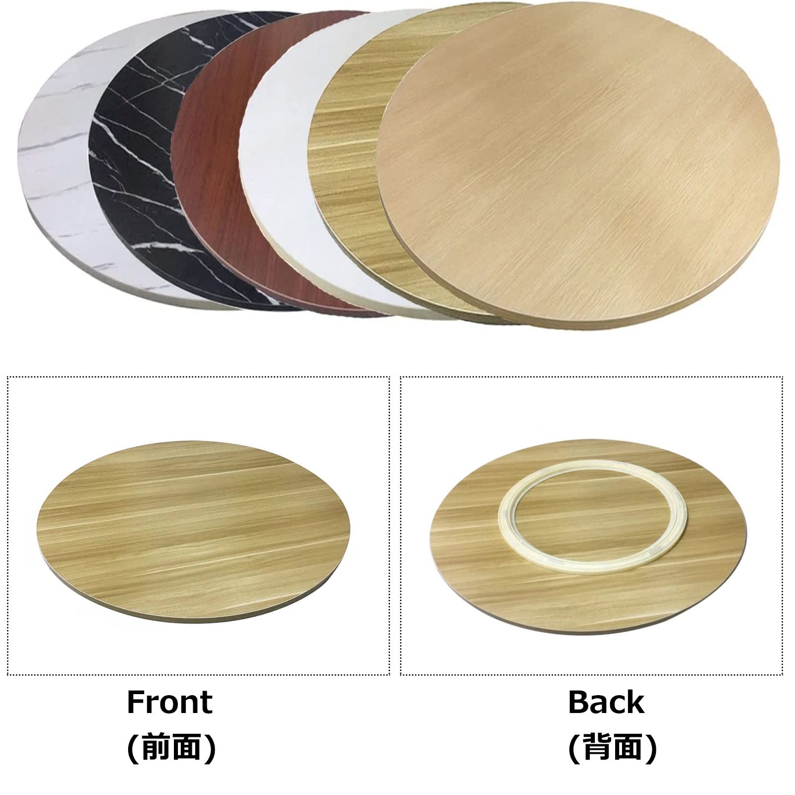 Drehteller aus Holz, 50–100 cm, rund, Serviertablett, Esstisch, drehbares Tablett, einfaches Teilen von Lebensmitteln, ideal für Familienfeiern und Unterhaltung