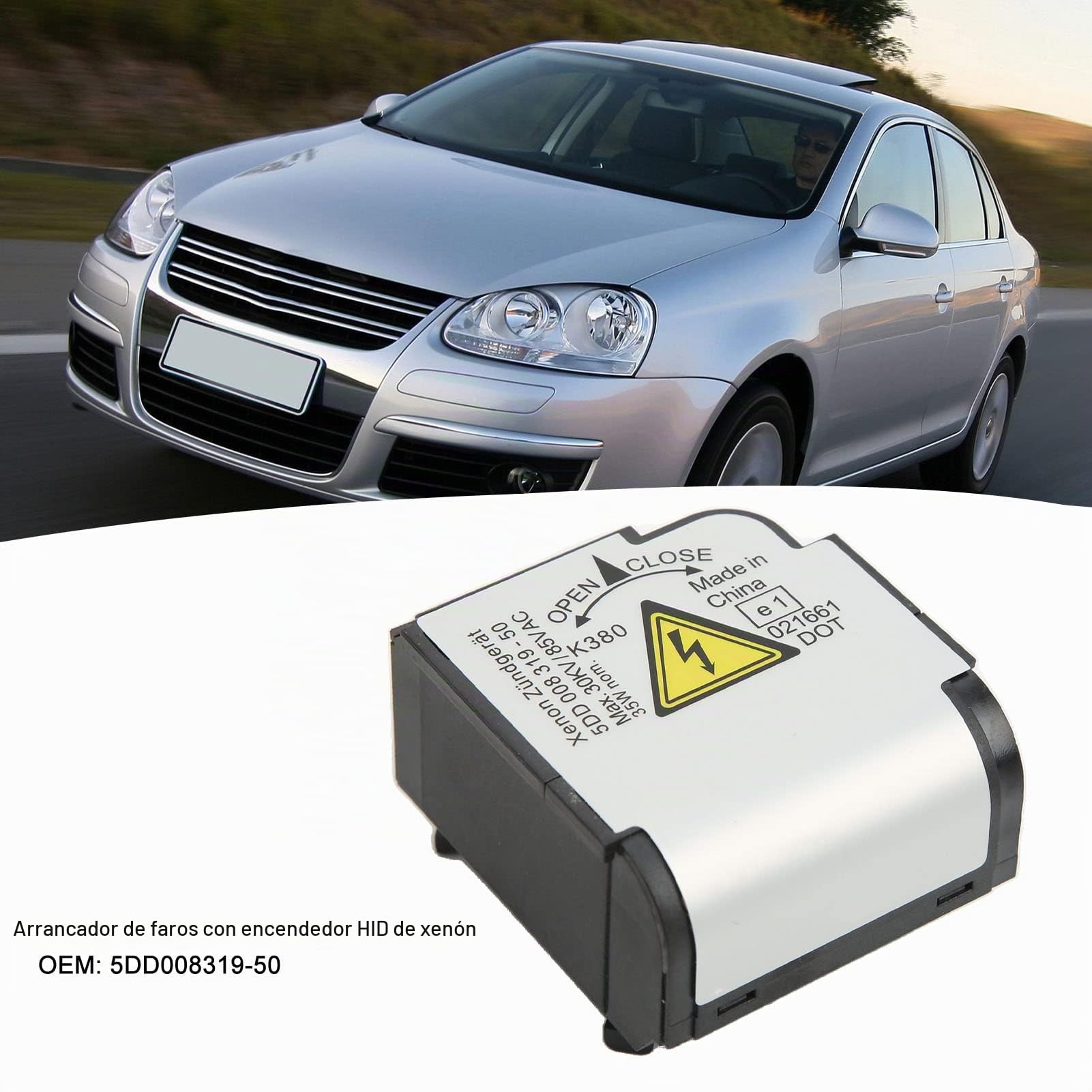Unidad de Encendido de Xenón Encendedor de Xenón Arrancador de Faros 5DD008319‑50 Reemplazo para CLS Clase E Clase ML Clase GL Clase R