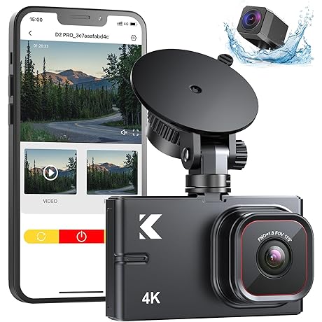 Kingslim D2 Pro 4K Dash Cam: Enhanced Clarity and Security