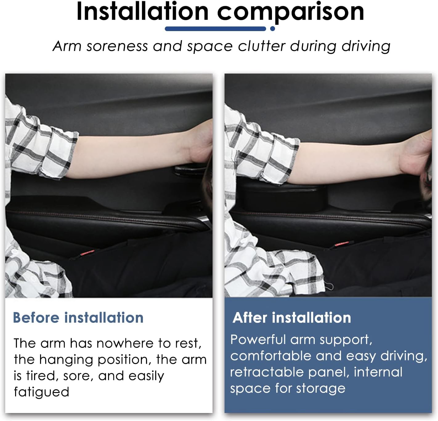 Buy Miytsya 1 Pack Car Armrest Support Cover, Adjustable Side Door