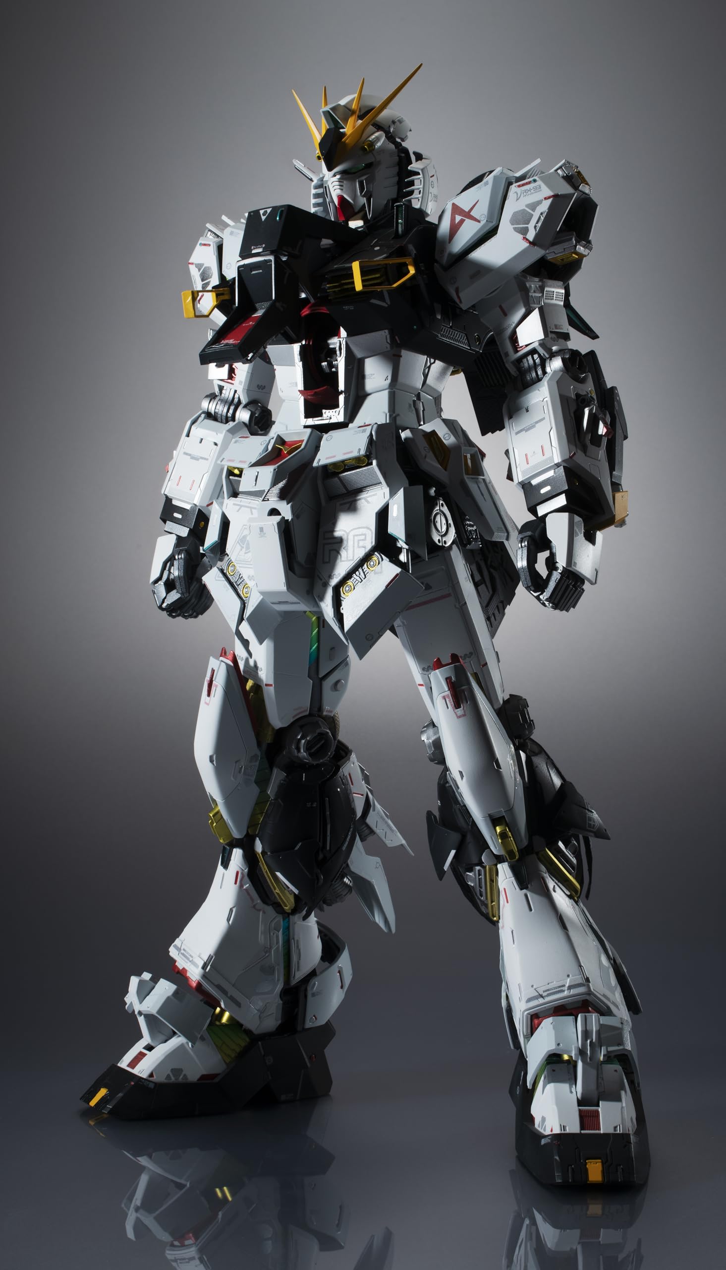 TAMASHII Nations - Mobile Suit Gundam Char's Counterattack - RX-93 contro Gundam (Riemissione) struttura metallica Kaitai-Shou-Ki figura da collezione