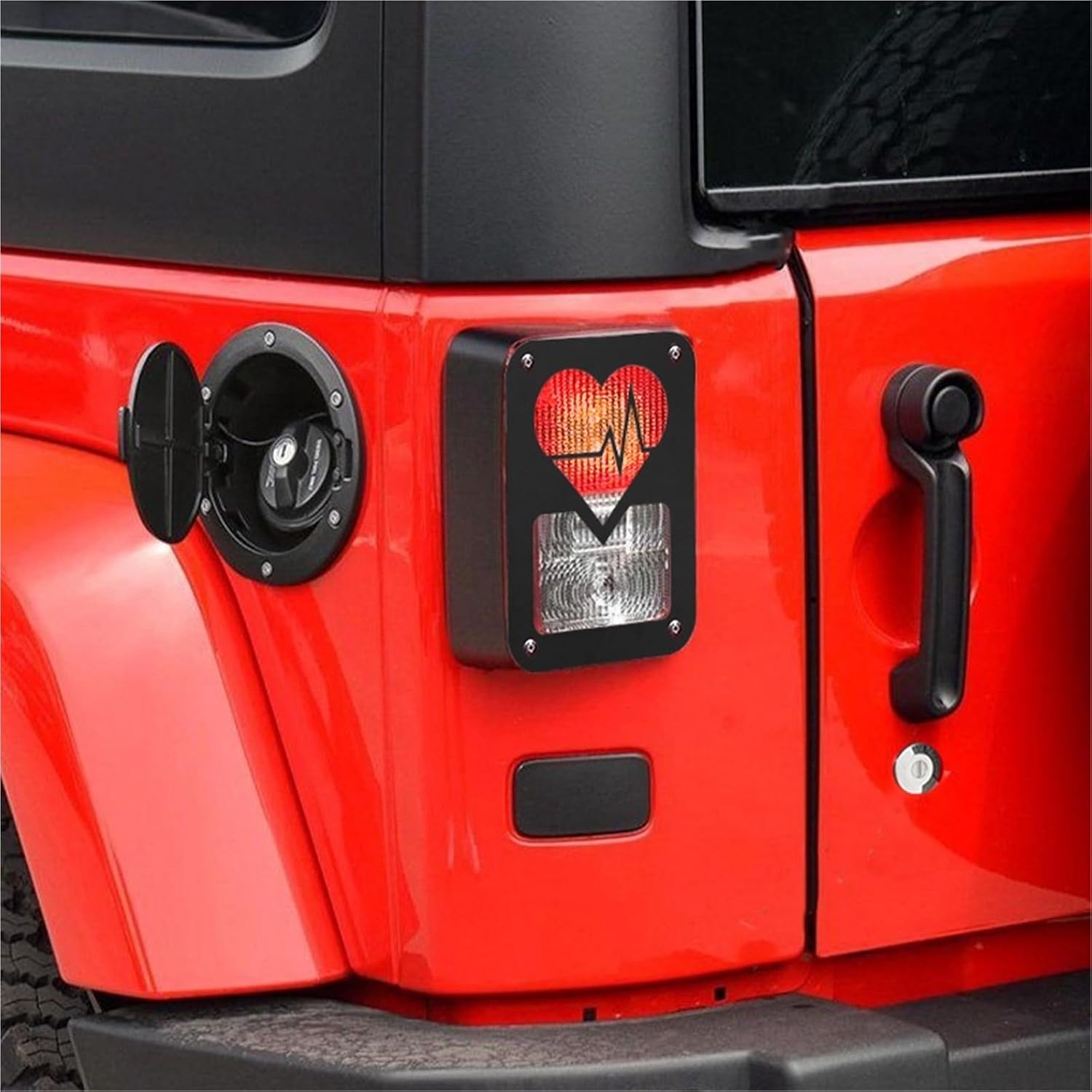 Rear Tail Light Cover Lamp Hood Guard Compatible For Wrangler JK 2007-2017 Taillighgt Protective Metal Cover Protector Shell Exterior