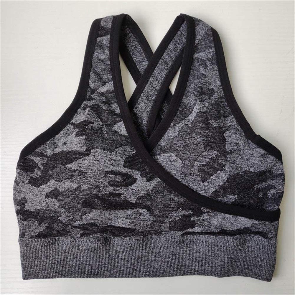 Las Mujeres Camo Sujetador sin Costura sin Fisuras Deportes Sujetador con Relleno Empuja hacia Arriba el Sujetador de los Deportes Mujeres Top de la Camisa de la Yoga Deportes Cómodo