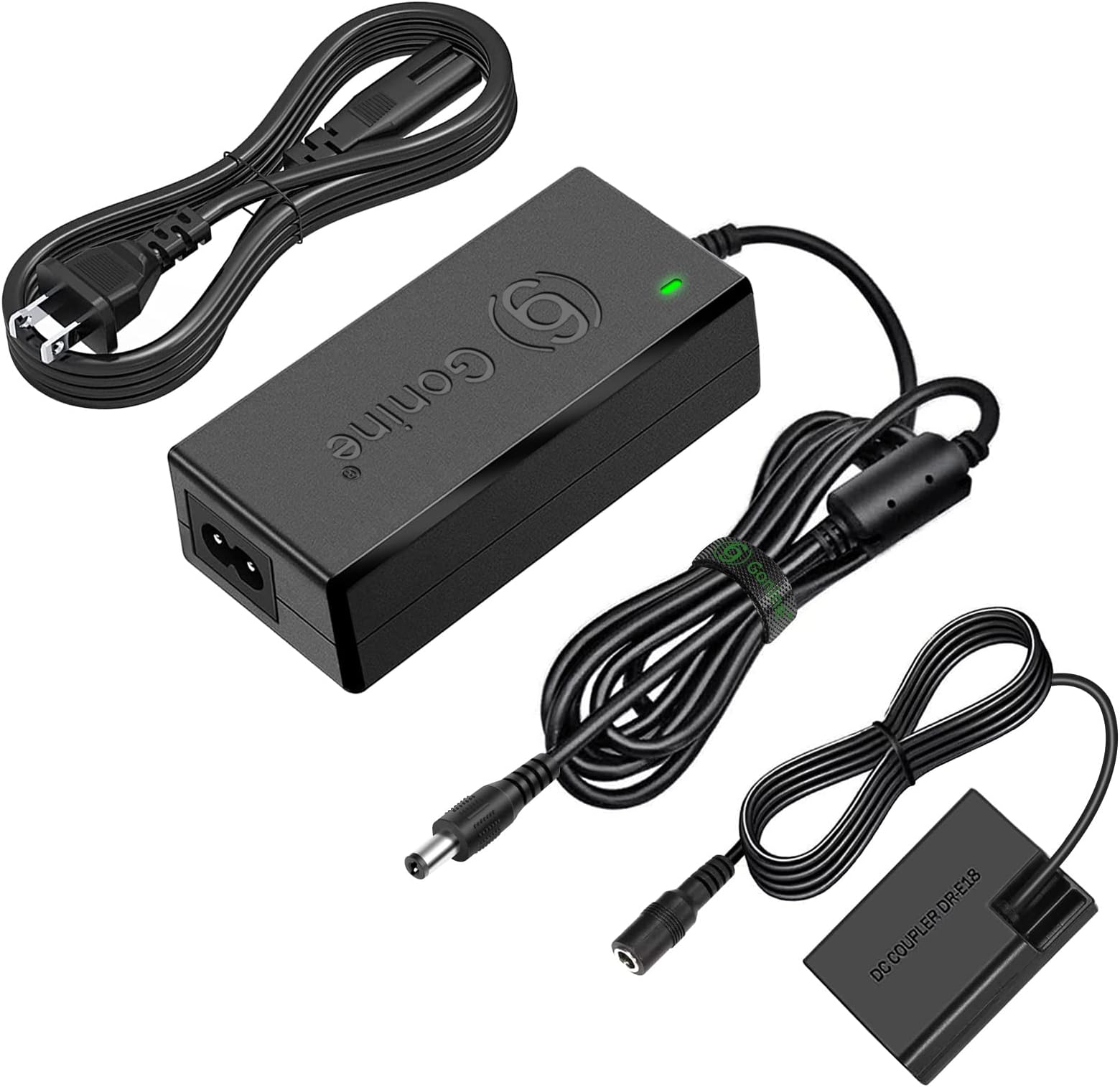 69 Gonine Ac Power Supply Adapter Kit Ack-E18 + Dc Coupler Dr-E18 For Cameras Canon Eos T6I 750D T6S 760D X8I- Black