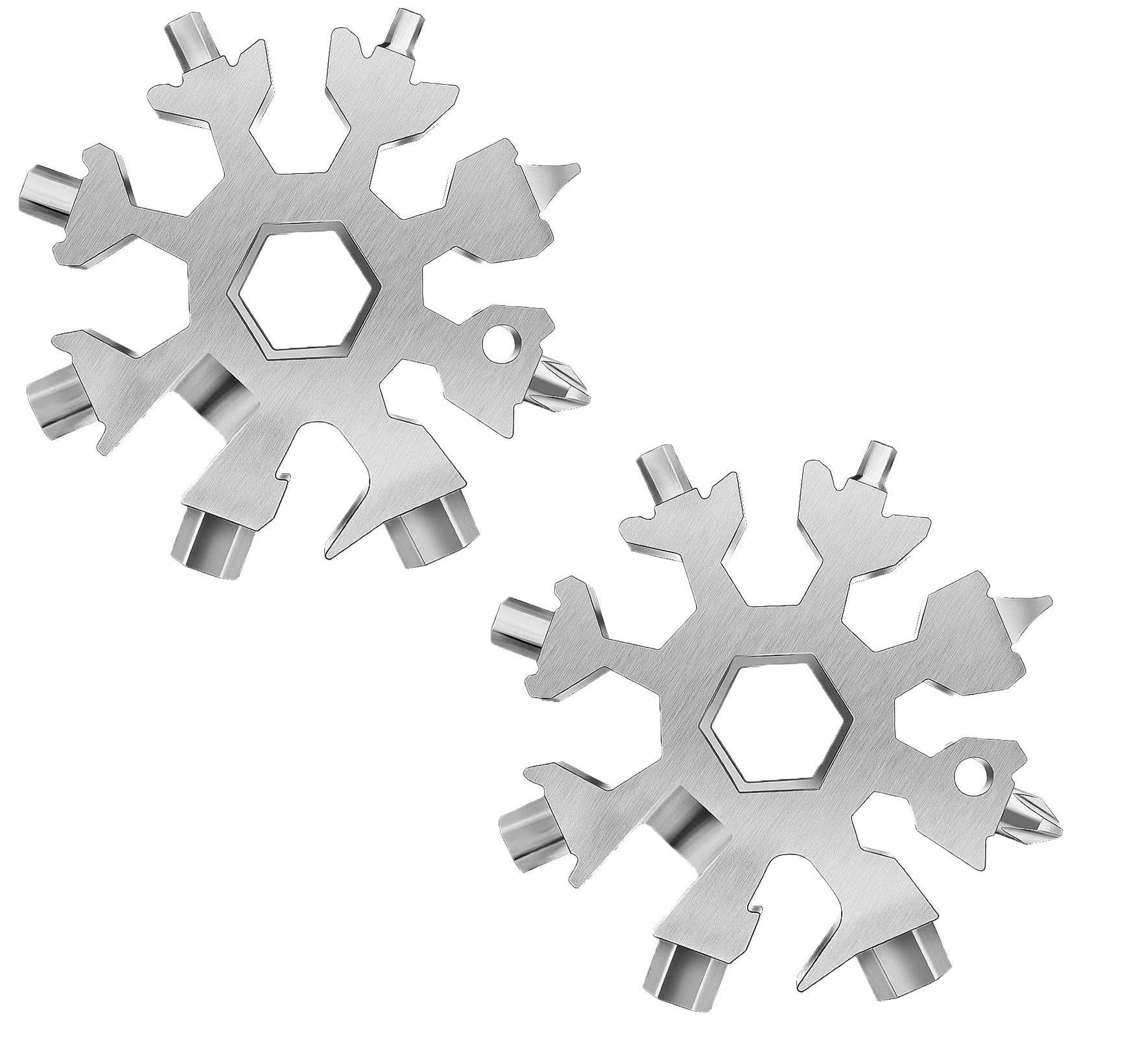 Whitecloud TRANSFORMING HOMES® Multi-Tool Keychain 18-in-1 Steel Snowflake Screwdriver Bottle Opener Tool (CH-1801, Silver) (Pack of 2) (B0B3RNCNLF) Amazon Price History, Amazon Price Tracker