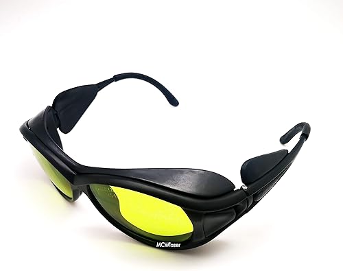 Miniatura 2 de MCWlaser Gafas de seguridad láser para 190-440 y 780-900nm, 900-1100nm, 10600nm típico para 355nm 405nm 808nm 980nm 1064nm 10600nm EP-17 estilo 2