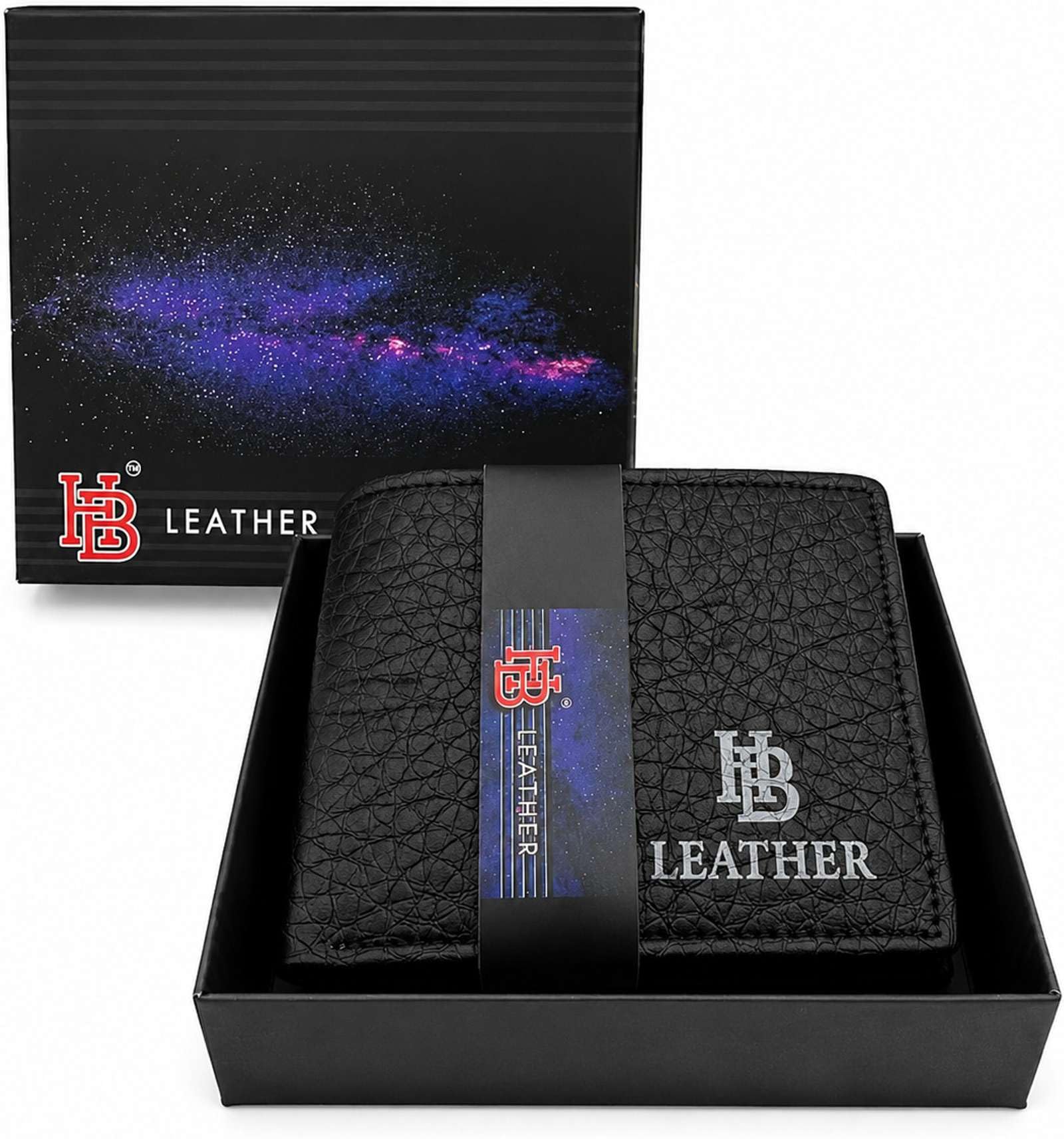Artificial Leather Wallet for Men | Black Bifold Wallet | Casual Slim Billfold | 3 Card Slots | Cash Compartment & ID Window | Everyday Pocket Accessory-image-9