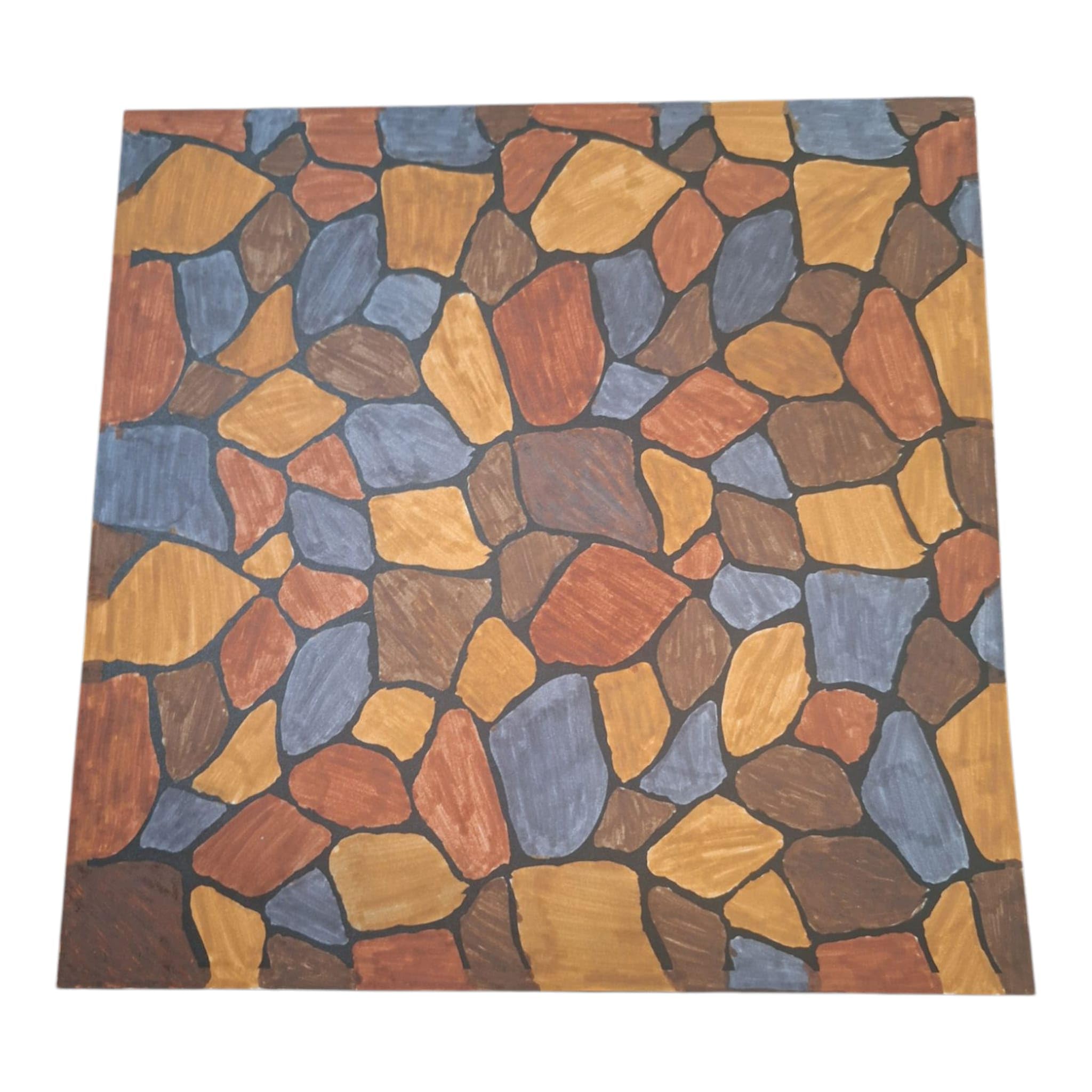 Patrones para Colorear - Ideal para Adultos y Niños – Patrones de 20x20 cm en Cartulina (Patrones con caja de plástico)- Formas geométricas-