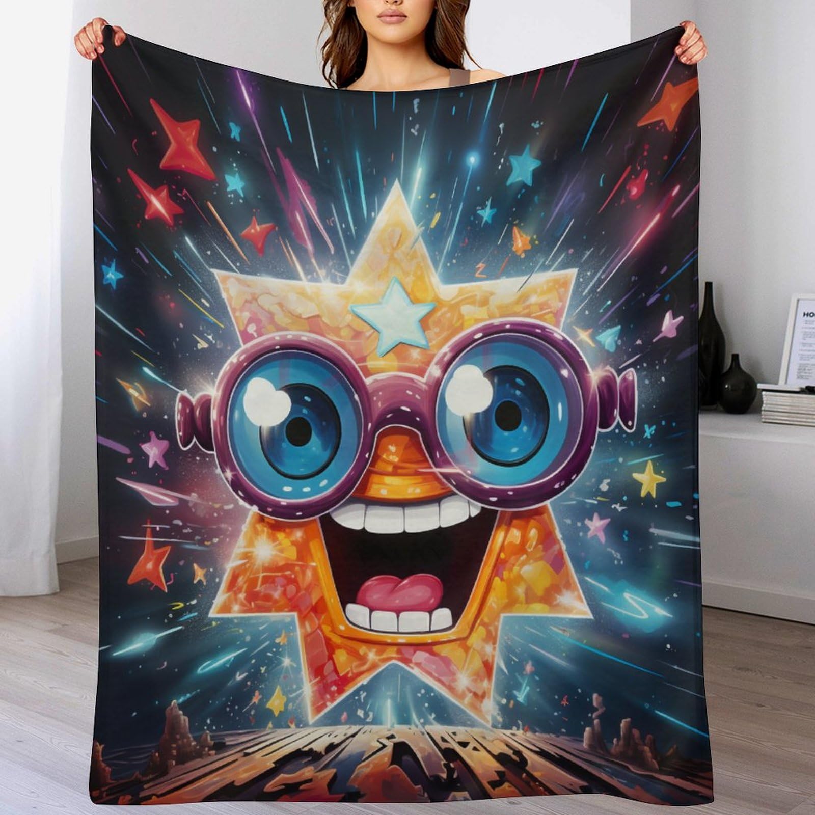 Couvertures en peluche souple étoiles pour des instants de tendresse infinis