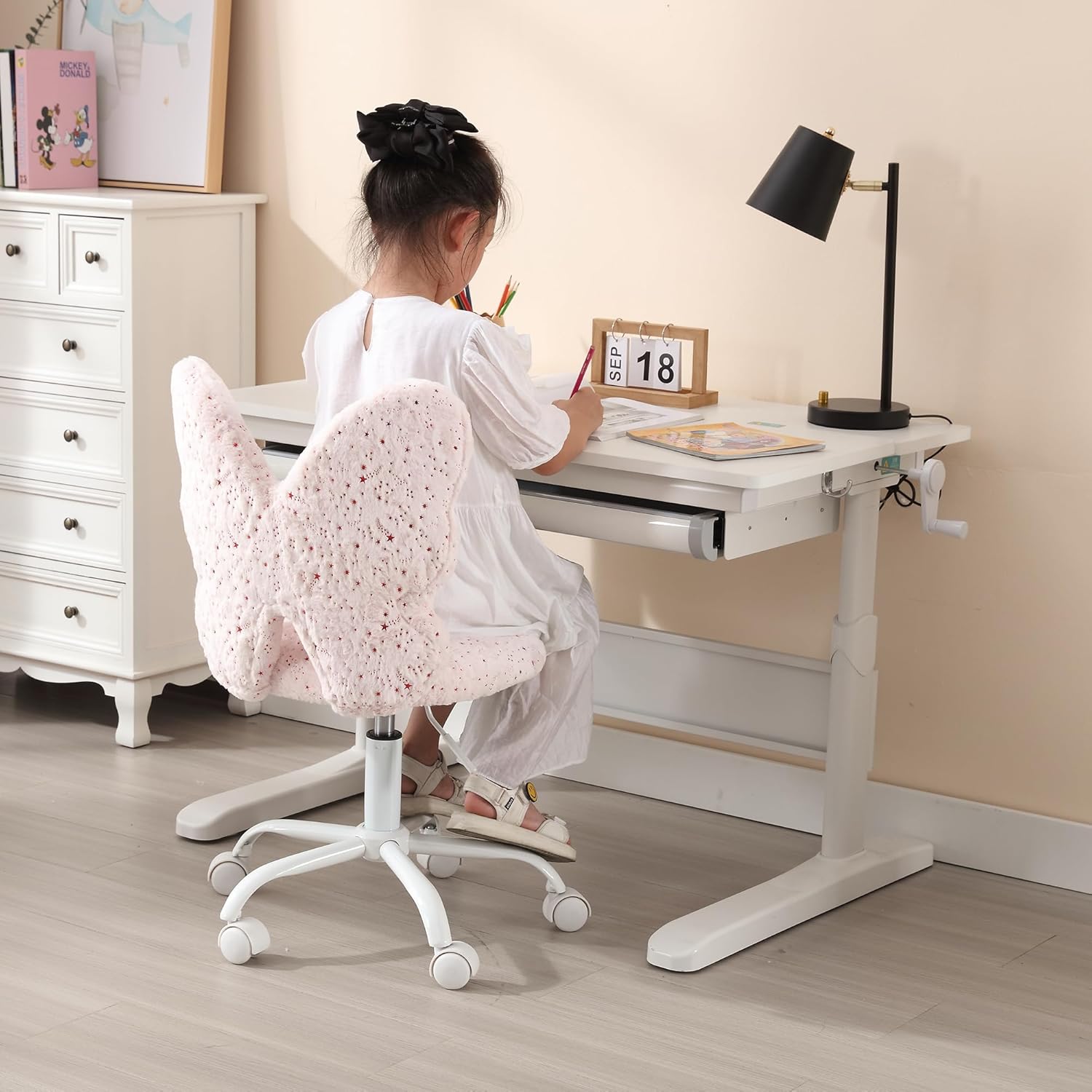 chairus Kids Desk Chair Butterfly Faux Fur Study Sri Lanka Ubuy