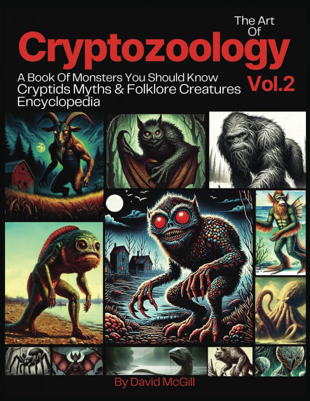 The Art Of Cryptozoology Vol 2: A Book Of Monsters You Should Know Cryptids Myths & Folklore Creatures Encyclopedia      Paperback – October 7, 2024