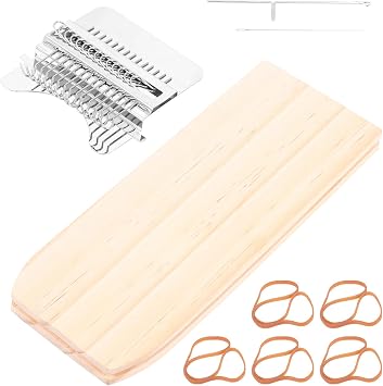 Hnvdkln Patch Knitting Kit for Beginners Mini Portable Patch Darning Kit Patchwork Weaving Tool Set for Sewing Repair KnittingLog Color-1 set-14 Stitches