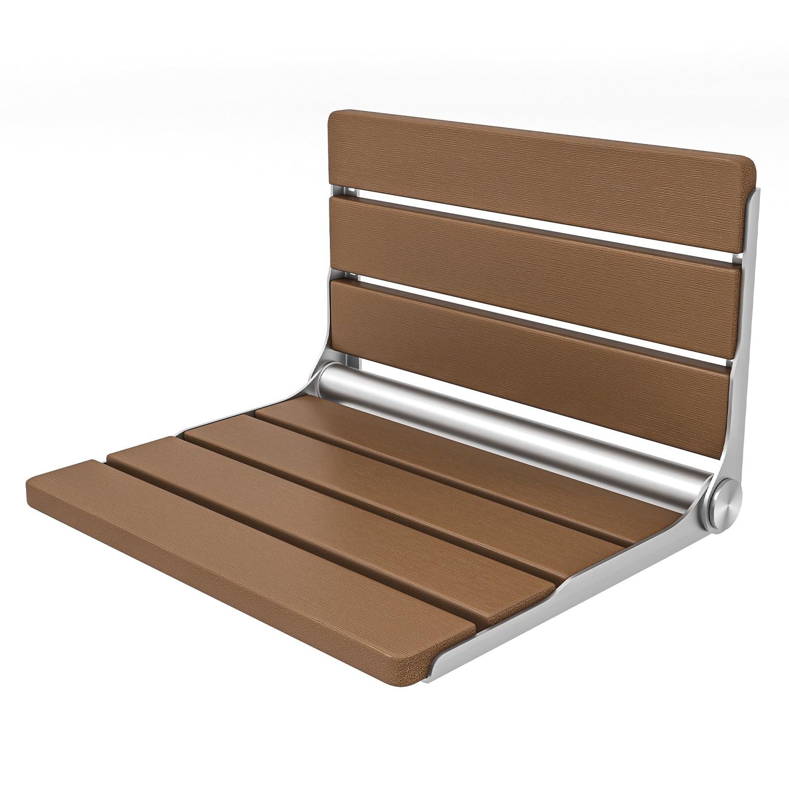 Folding Shower Seat Wall Mounted 28" With Stainless Steel Bracket