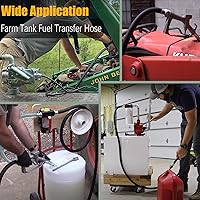 Vista 5 de Manguera de transferencia de combustible, manguera de combustible de granja 3/4" x 20' (19.7 ft), manguera de bomba de combustible 3/4 pulgadas