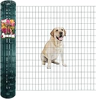 Vista 34 de Valla de alambre soldada con revestimiento de PVC negro de 36 pulgadas x 50 pies, 2 pulgadas x 3 pulgadas 16GA, rollo de cercado de borde de jardín