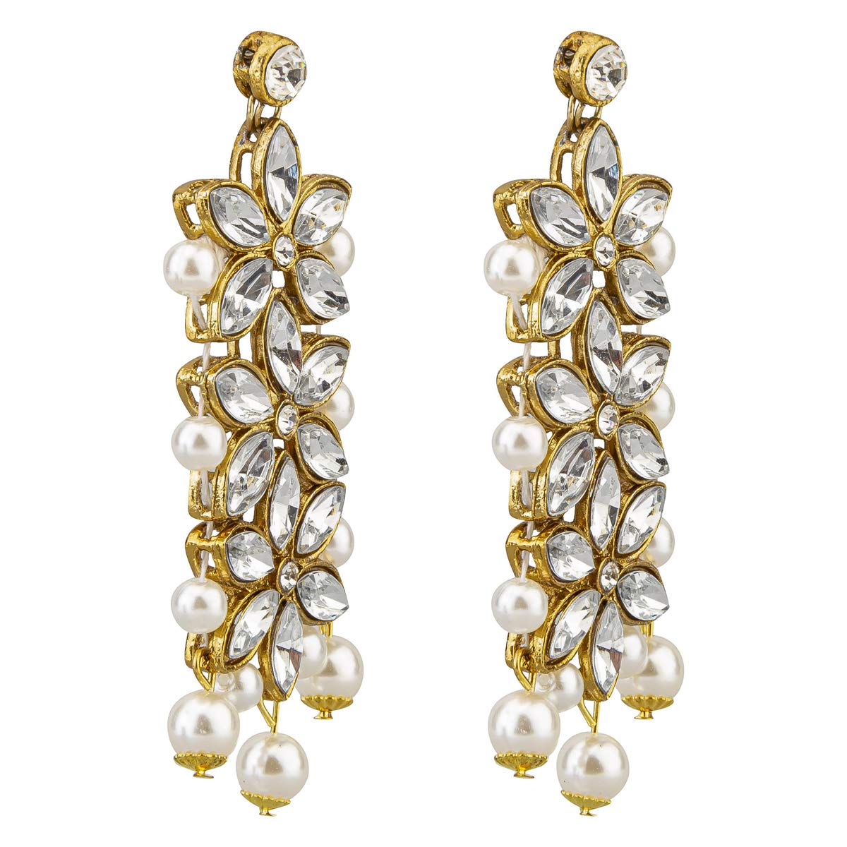 Kundan & Pearl Plated Jewelry Set (CT-NCKK-44116)