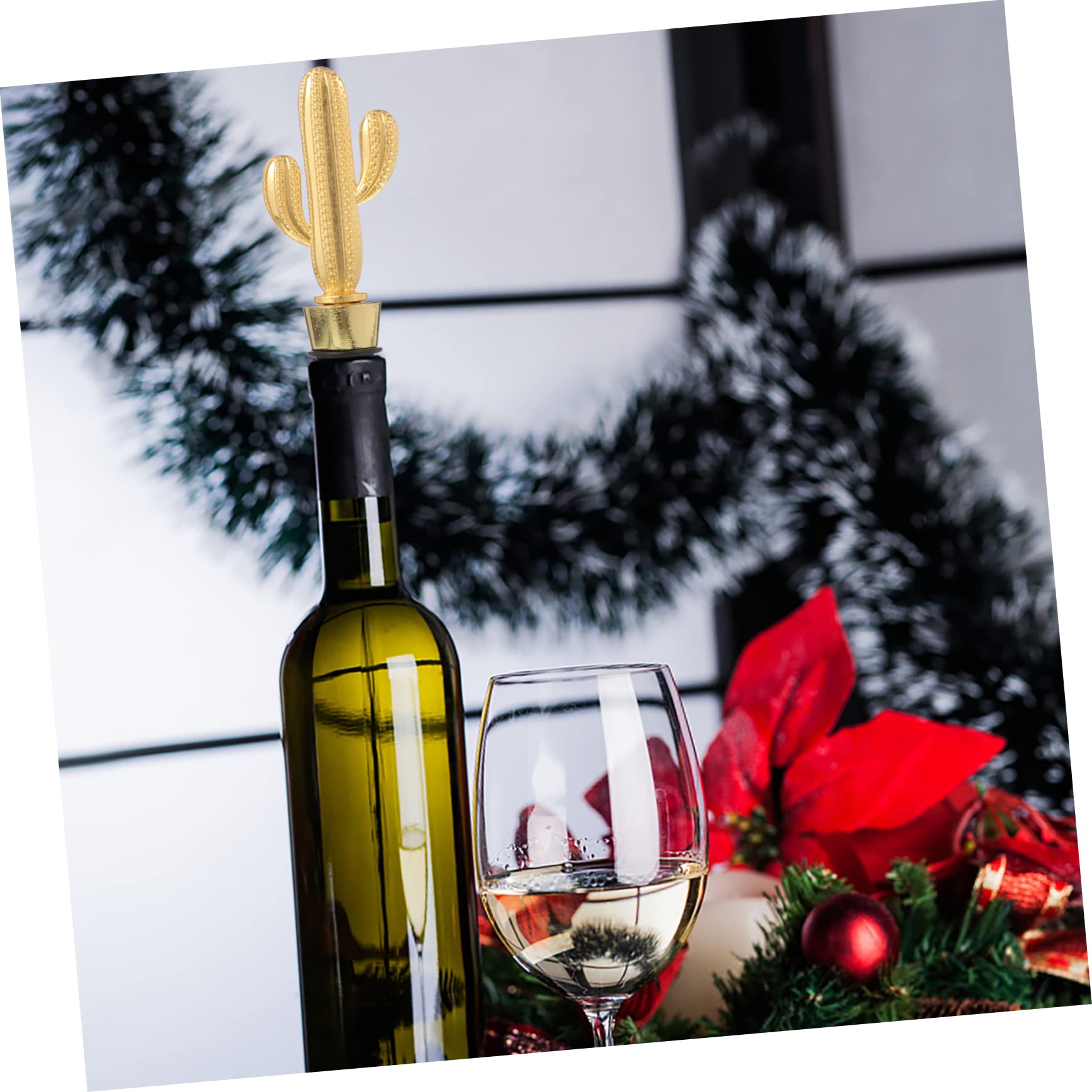 TOPBATHY 6 Pz tappo del vino di cactus tappo per vino riutilizzabile nuovi tappi per vino kit vino decorazioni festa decorazioni feste scatola del kit tappo vino tappi per vino cactus lega