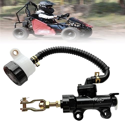 QYMOTO CK100-S - Cilindro maestro de freno trasero con tornillo Banjo SK100 para Coleman Powersports 98cc 3.0 HP CK100 Go Kart
