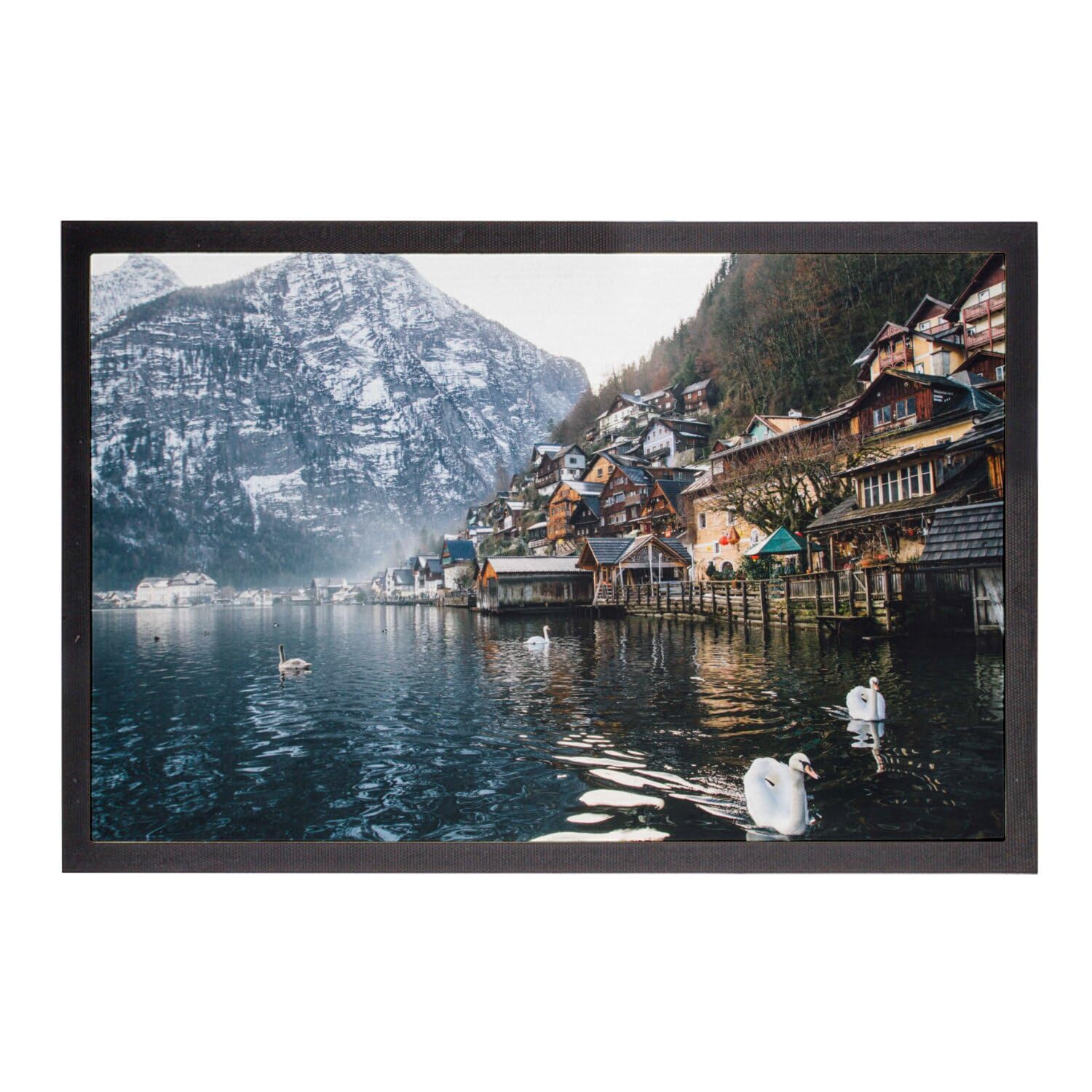 Paillasson Autriche 60x40cm absorbant et antidérapant pour entrée propre et sèche