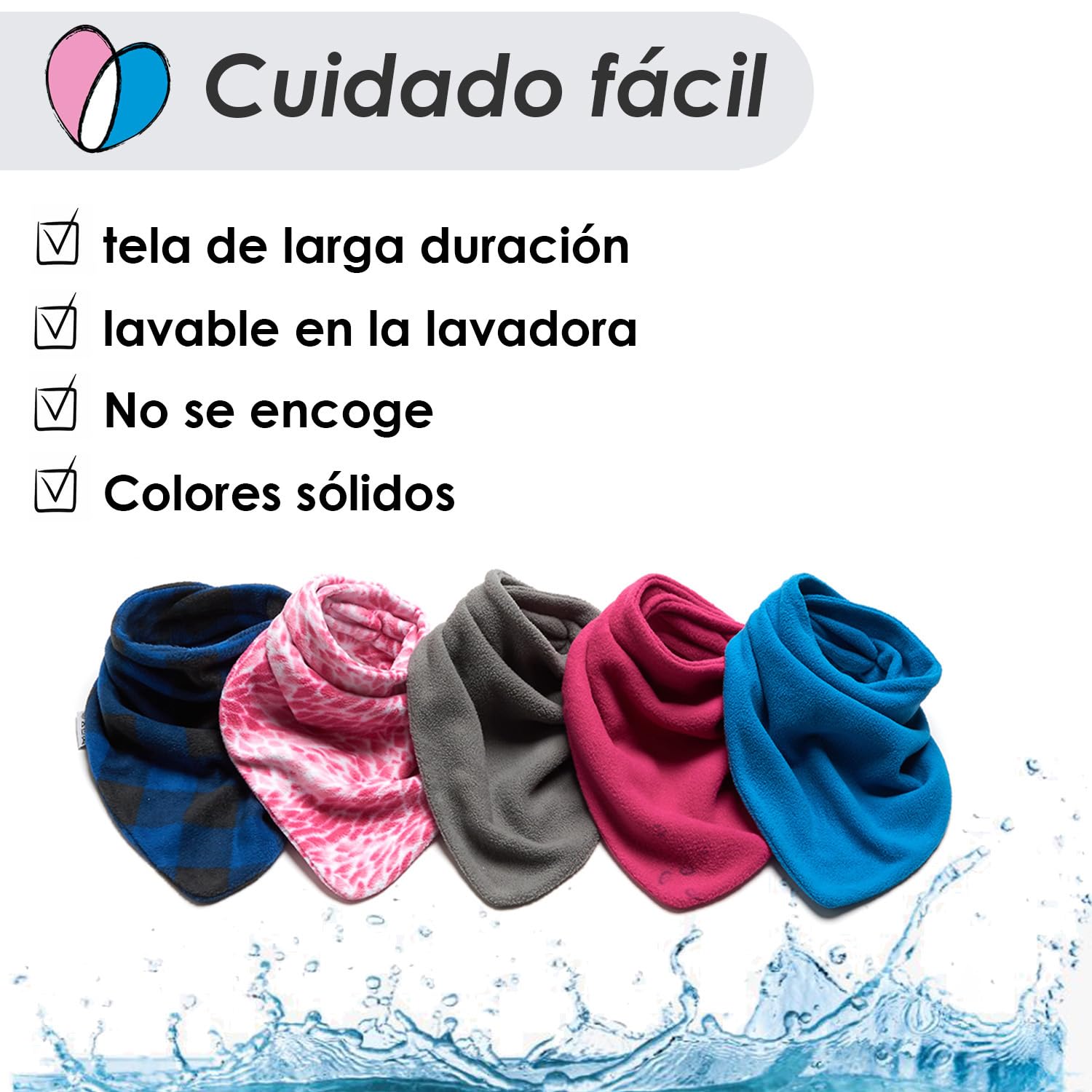 Lovjoy Bufanda/cuello térmico de invierno para bebés y niños: calentador de cuello, suave y cómodo, en muchos colores, adecuado para niños de todas las edades