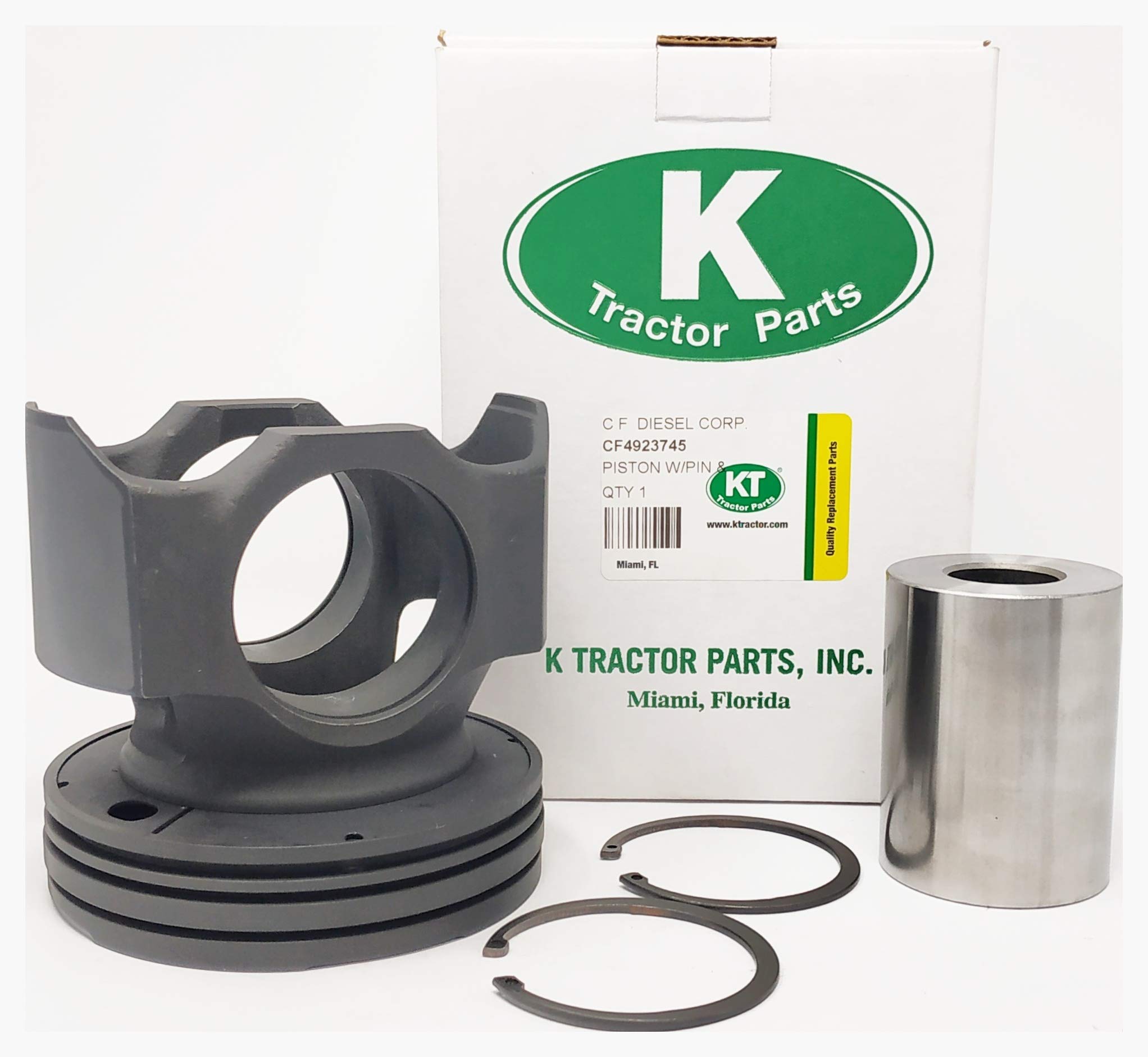 Amazon.com: KT Piston Body W/PIN & RET ISX 4923745/4089896 FITS 