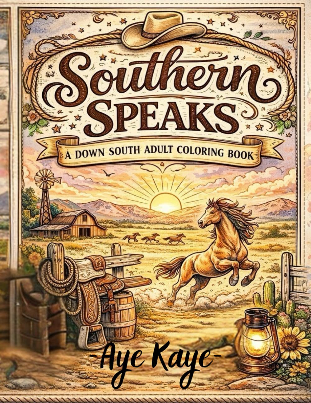 Southern Speaks: A southern adult coloring book