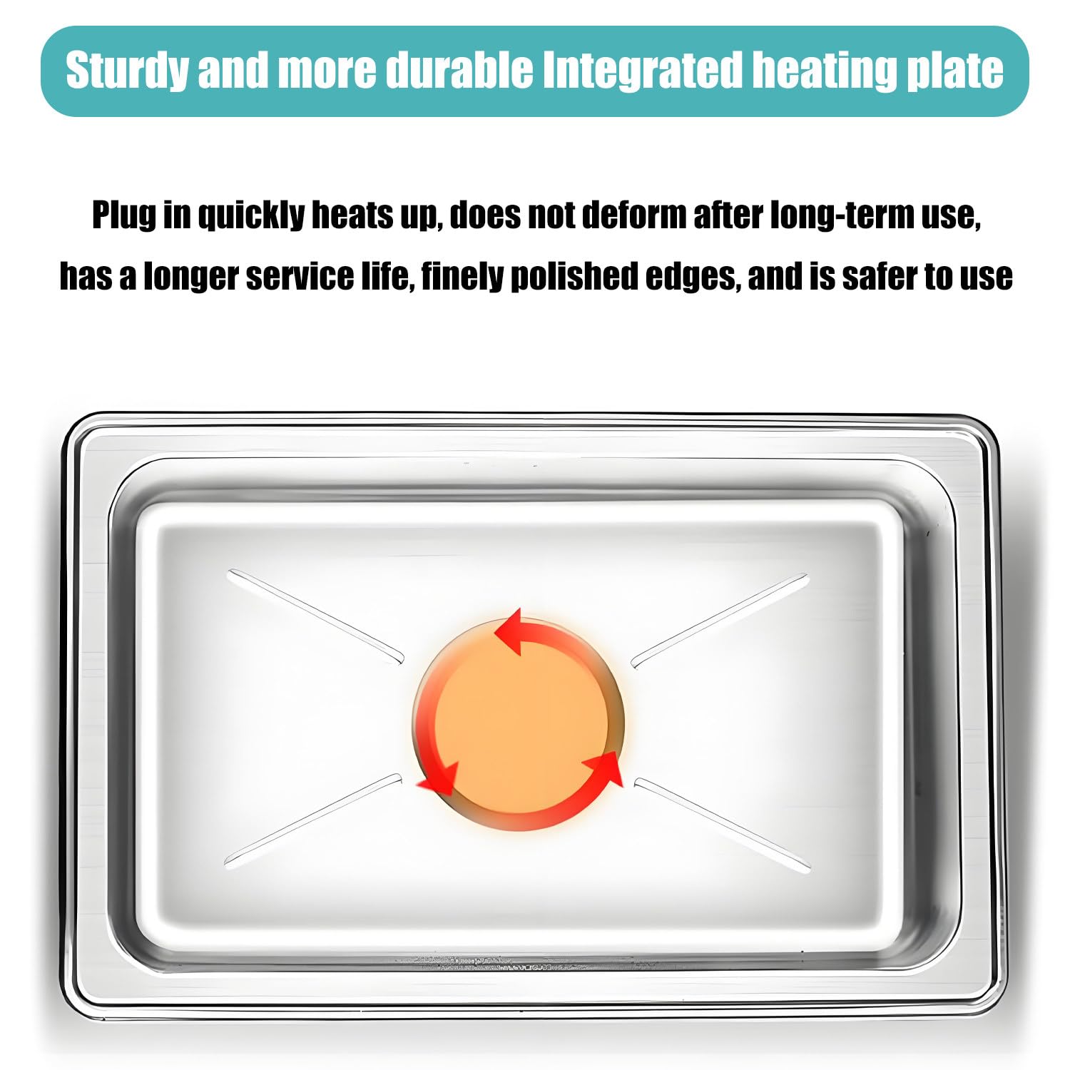 Podgrzewacz do potraw Chafing Dish 9QT z funkcją utrzymywania temperatury, elektryczny podgrzewacz do potraw ze stali nierdzewnej na przyjęcia ogrodowe, bufety hotelowe, pojemnik na ciepło 1