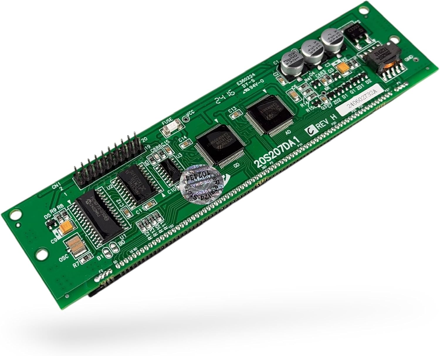 Microwave LED Digital Display Module, Replacement Part WB27X10429 WB27X10431 WB27X10332, Green Circuit Board with Digital Display