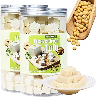 Wanhua Hall Freeze Dried Tofu 160g/5.64oz Non-GMO, Quick Rehydration, Sm...