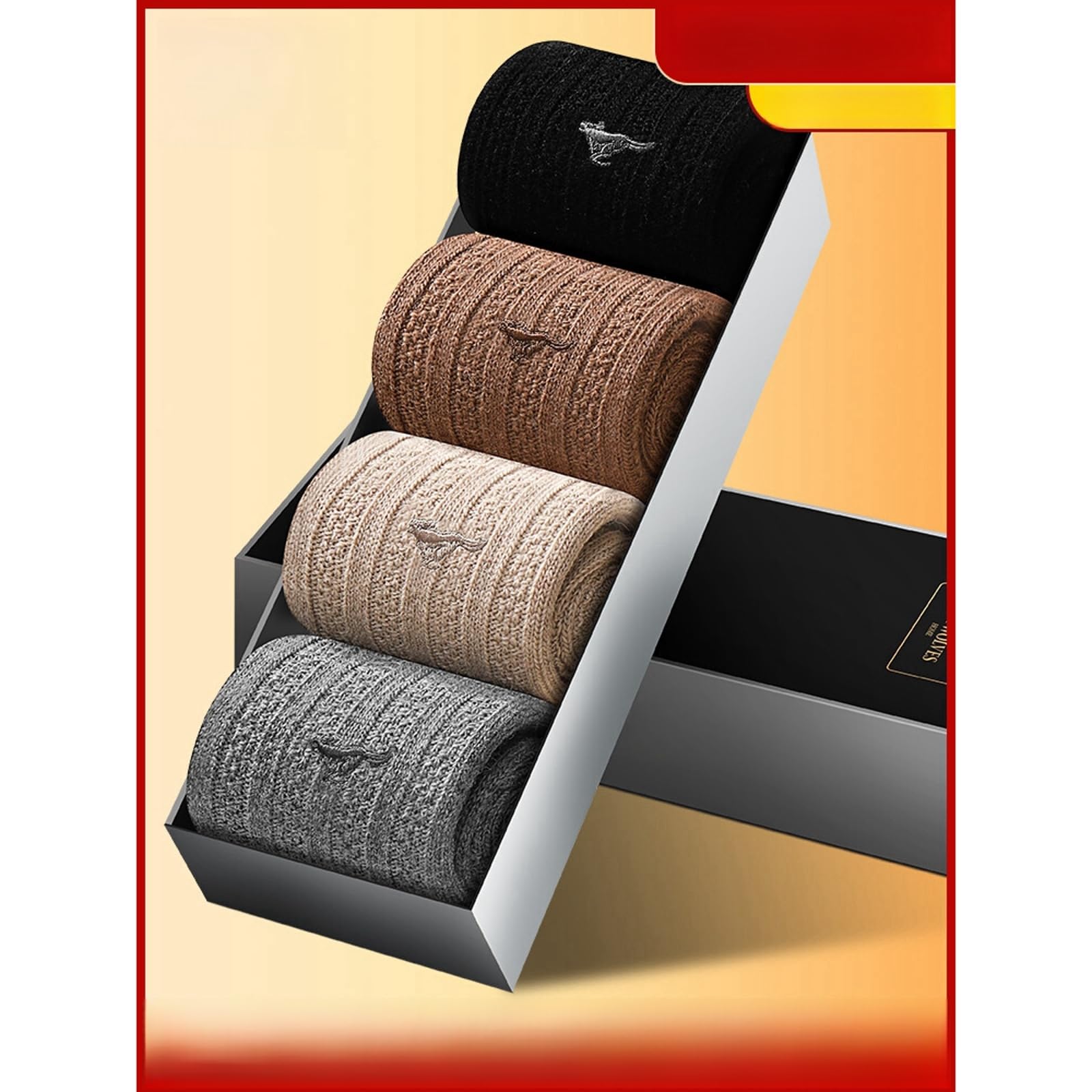 svlftecon Unisex Wool Winter Thermal Socks Cozy Warm Hiking Crew Boot Socks for Winter Crew Series 1