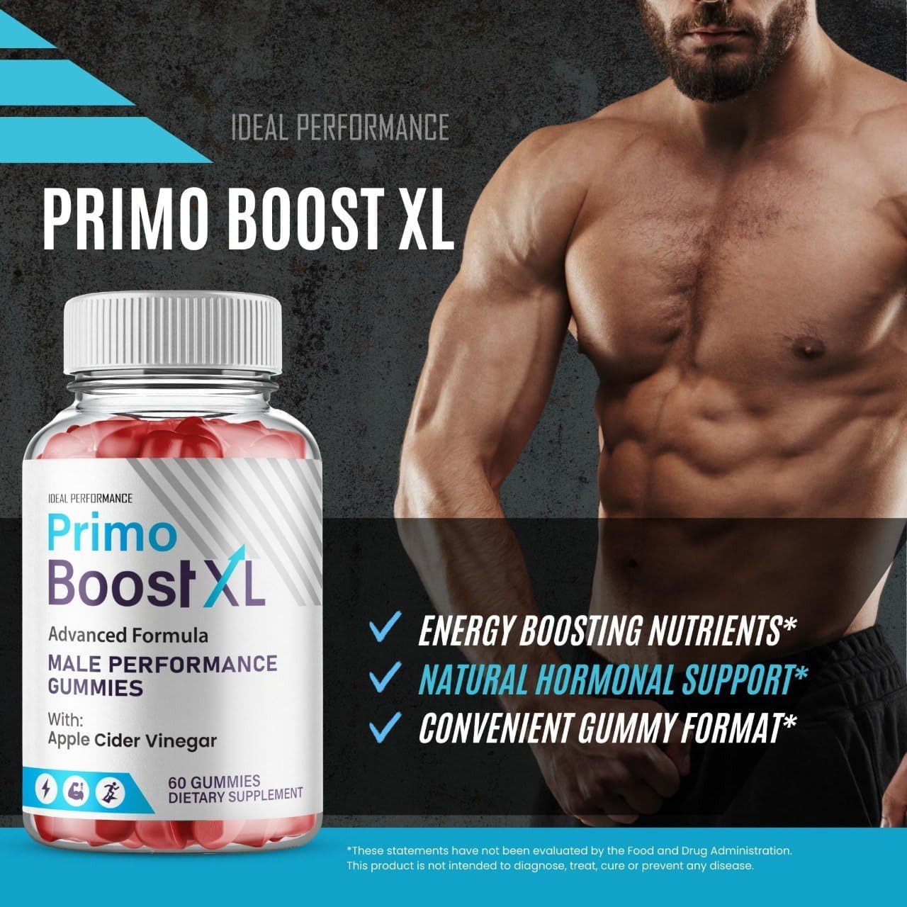 Primo Boost XL Gummies, Official PrimoBoost XL Supplement Gummy for Men, Maximum Strength Performance, All Natural Support for Overall Health & Wellness, Advanced PrimoBoostXL Reviews (2 Pack) - Image 6